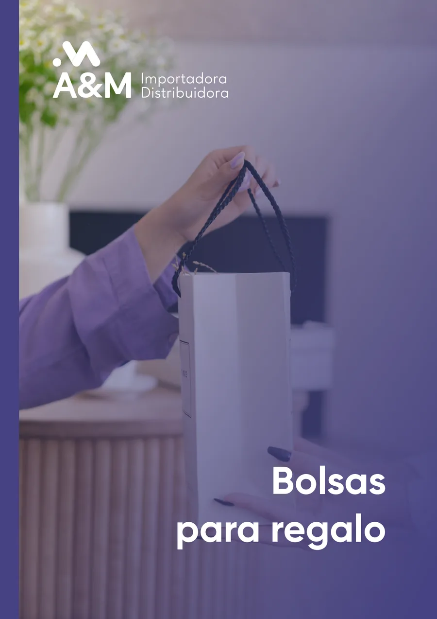Sección Bolsas para regalo del catálogo A&M 2026